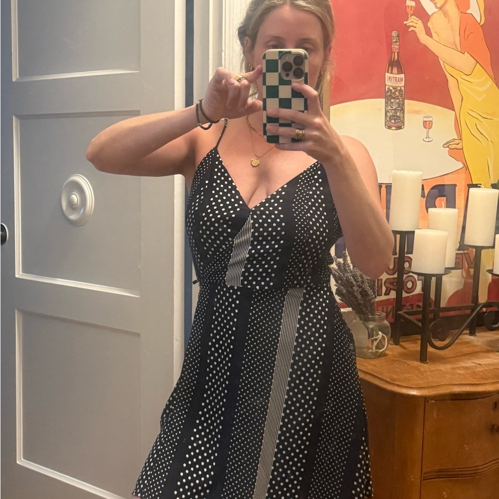 Polka Dot Wrap Dress